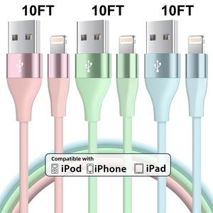 10FT Charging Cable for iPhone, [Apple MFi Certified] USB-A Portable Charger Data Cable Compatible with iPhone Apple/14/13/12ProMax/12Mini/11Pro/XS Max/XR/X/8/7/6Plus/iPad & More, Car Charger, Phone Accessories