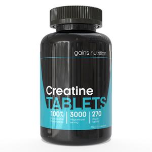 Creatine Monohydrate Tablets – 3000mg Per Serving - 270 Vegan Tablets