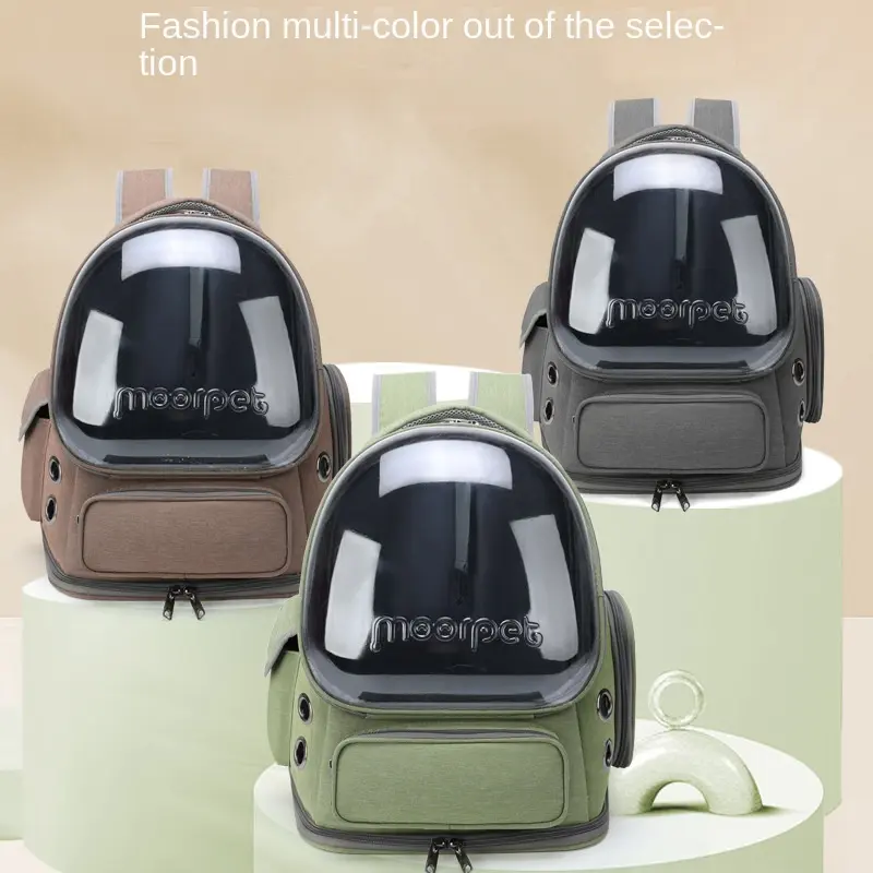 Cat Carrier Outdoor Portable Breathable Space Pet Cabin Double Shoulder Cat Backpack Cat Cage Dog Cat Backpack Cat Supplies