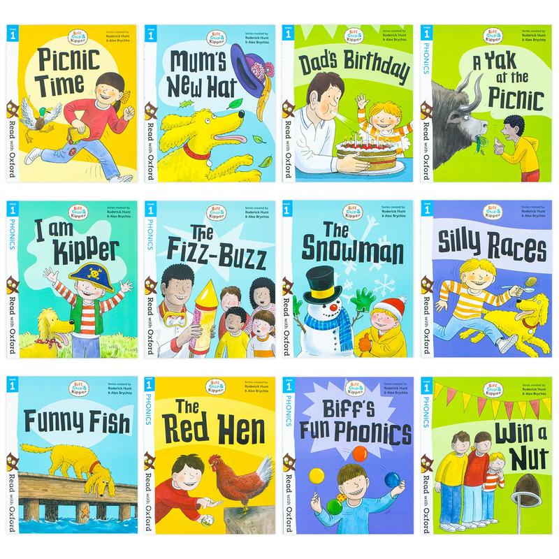 Biff, Chip and Kipper Read with Oxford Stage 1 (24 Books Collection Set) by Roderick Hunt Age 3+ Paperback 2