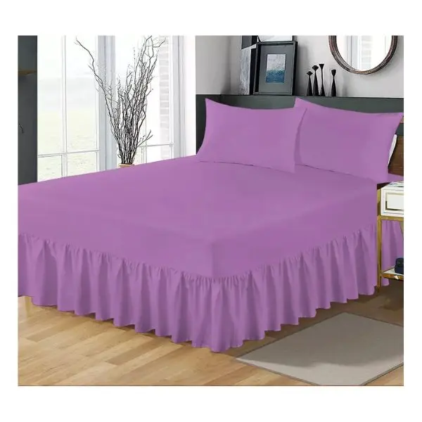 Extra Deep Fitted Valance Sheet for Beds - Single, Double, King Size - Pillowcases Available 4