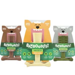 Bamboodles-  Dog chewy toy assorted designs and sizes fish, beef, bacon, peanut butter