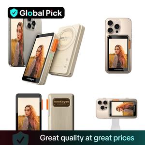 NINIEKAYAA XQ07 Handheld/XQ08 Magnetic Phone Rear Selfie Screen, Travel Selfie Same Screen Vlog Shooting Phone Display Screen Self Media Device