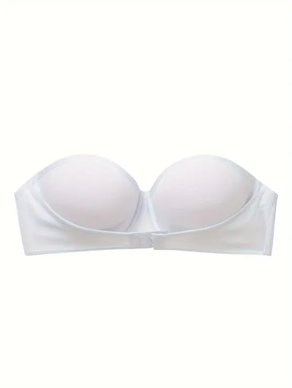 Women's Underwire Push-Up Bra with Adhesive Strips - Invisible Seamless Lift, Steel Boning Support, Non-Removable Padded Cups, Elegant Solid Color for Everyday & Formal Wear, Comfortable Undergarment | Sturdy Underwire Support Womenswear Sexy 6