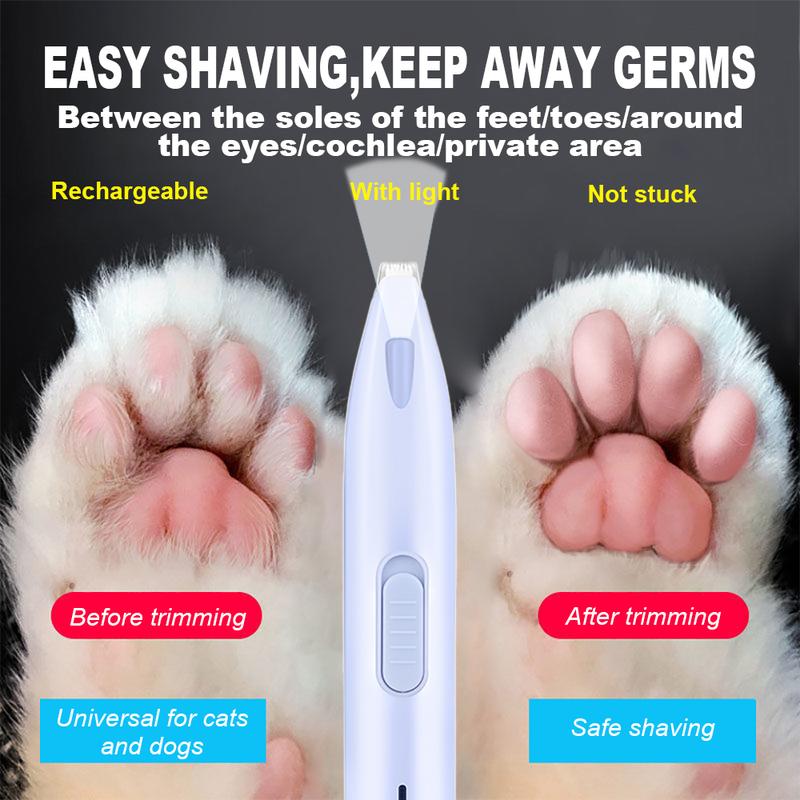 Dog Hair Trimmer Electric Dog Cutter Professional Pet Foot Hair Trimmer Cat Grooming Hairdresser Scissors Butt Ear Pedicator 2