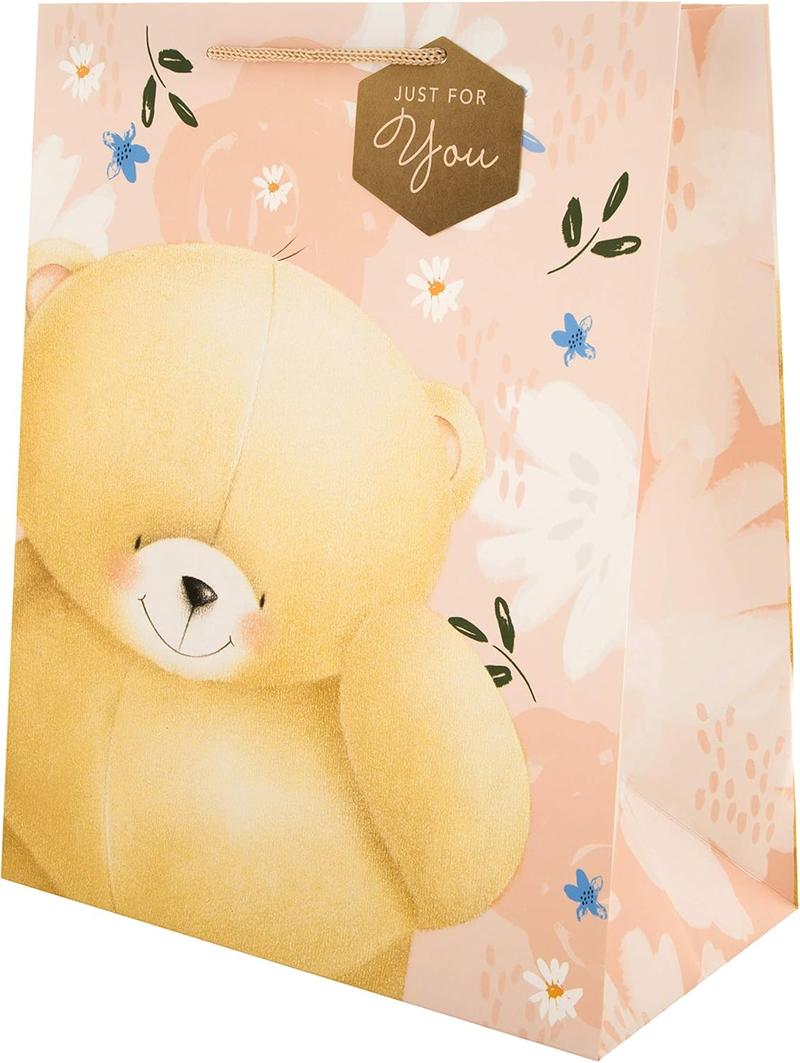Product Introduction of Multi-Occasion Large Gift Bag - Cute Forever Friends Design Cute Animal Print Design, Durable Kraft Paper - Perfect for Birthday, , Shower & Wedding Gifts 2
