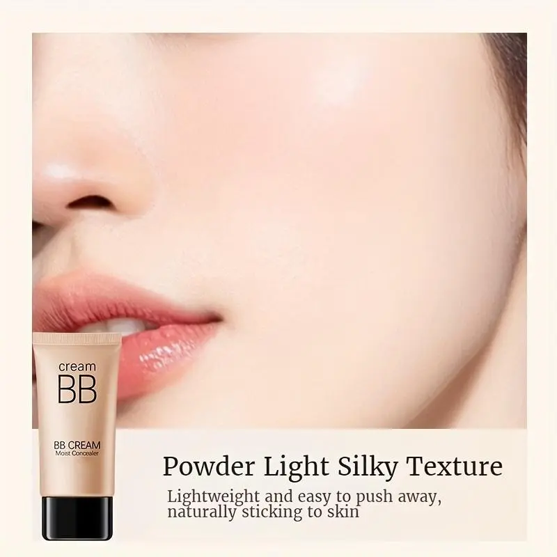Waterproof BB Cream Full Coverage Concealer, Natural/Ivory 1.41OZ, Long Lasting Foundation Make Up, Oil Control, Even Skin Tone, Hide Pores, Christmas Gift 3