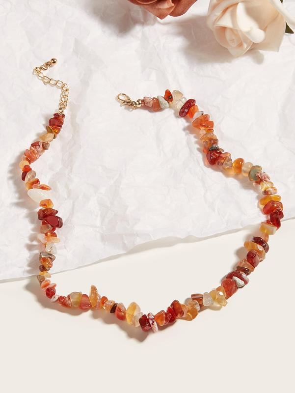 ROMWE Stone Beaded Necklace for Women - Fashion Accessory 4
