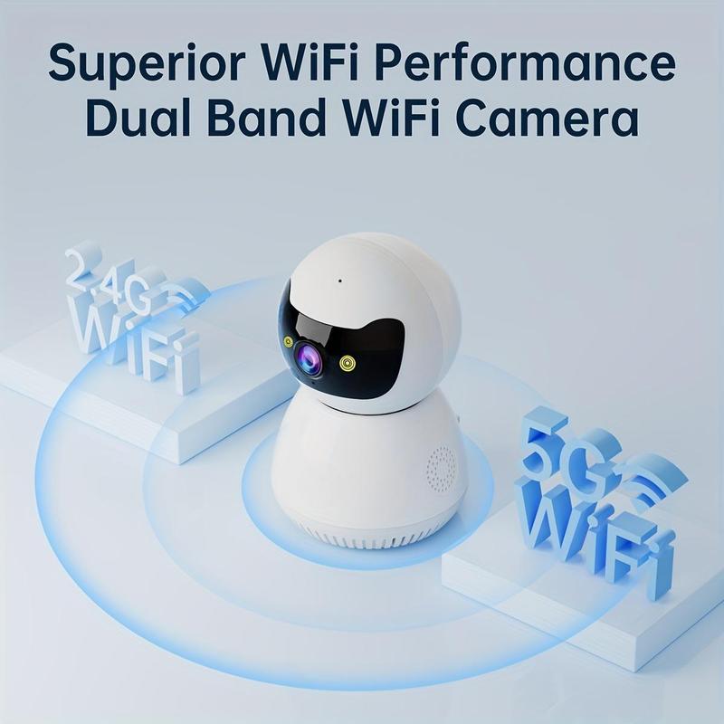 1080P Full HD Security Camera with Color Night Vision, Two-Way Audio, Motion Detection, Auto Tracking, WiFi Connectivity, App Control for Home Safety - Ideal for Youngsters, Elderly, and Pets 8