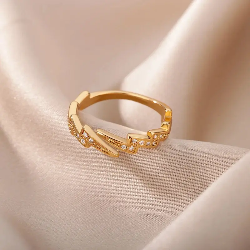 Serafin Lightening Bolt Ring / Stainless Steel 4