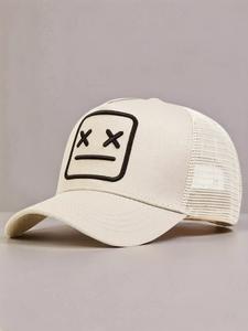 Summer 2024 Simple Graphic Embroidered Baseball Adjustable Sun Protection Cap, Casual Outdoor Sports Hat for Men & Women, Fashion Hat for Party