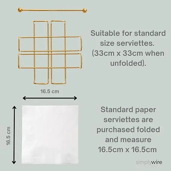 VEER DEAL Napkin/Serviette Holder with Weighted Bar 2