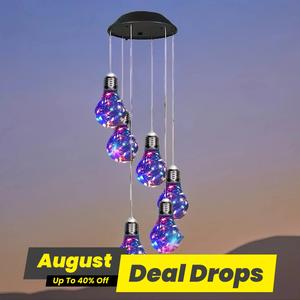 Solar Wind Chime Lamp, Seven Color String Light, Home Indoor Outdoor Decoration Lighting Supplies, Outdoor Garden Lantern Home Decor, Light Bulbs, Design, Yard Lighting, Pathway Lights