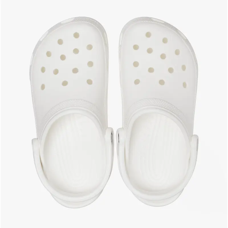 Crocs 10001-100 CLASSIC Unisex Clogs White Casual 8