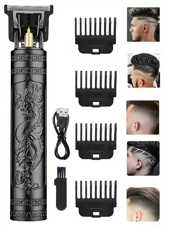 Professional Mens Hair Clippers Trimmer Machine Cordless Beard Electric Shaver