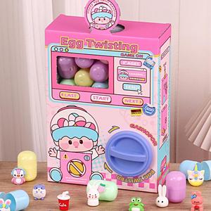Mini Capsule Toy Machine, 1 Set Cute Twisting Egg Machine Toy, Surprise Egg Twisting Catcher Toy, Birthday Gift for Girls