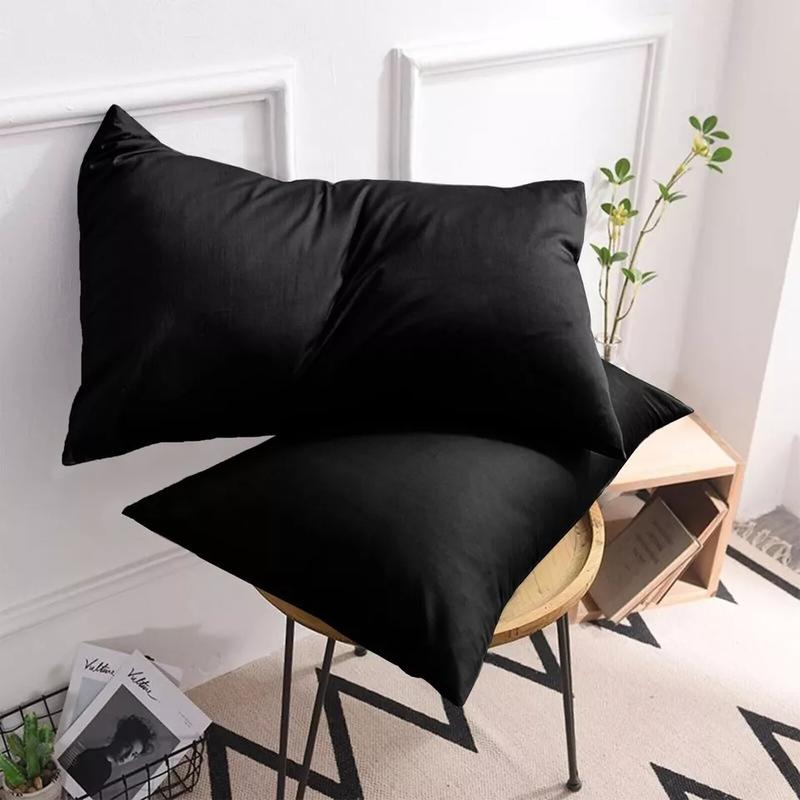 4 Piece Luxury Fine Cotton Housewife Pillowcases - Skin & Hair-Friendly Design, Envelope Closure 2