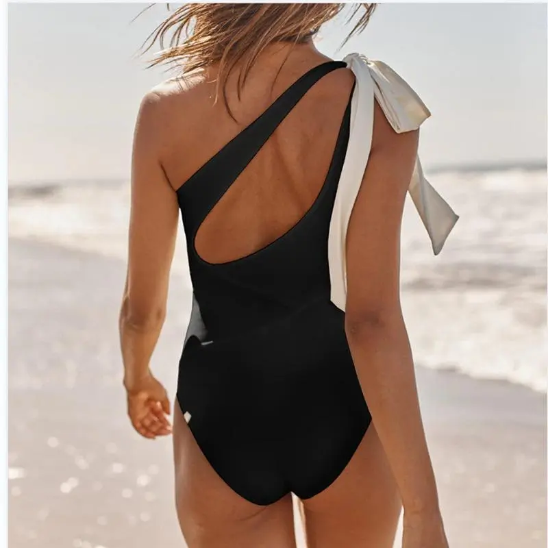 Summer Black Sexy One Piece Swimsuits Closed Women's Swimwear Push Up Swimming Wear Body Bathing Suit Beachwear Pool Bather 2025 1
