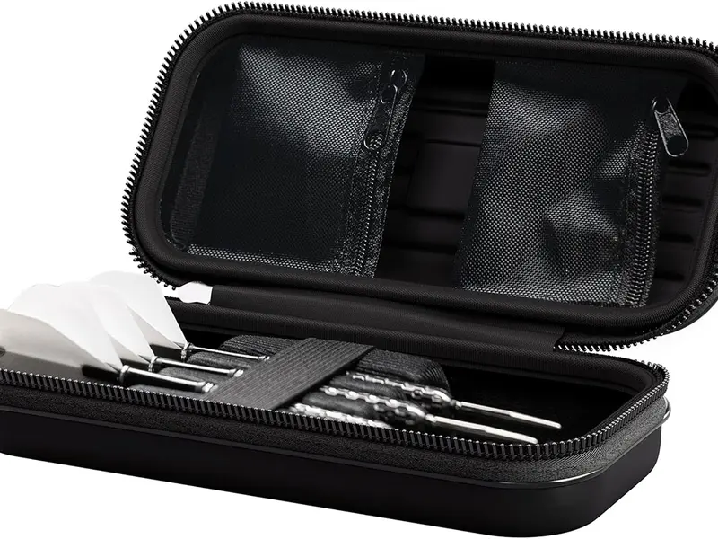 TARGET Darts Takoma Dart Case Wallet, Regular Size, Black | Store 3 Fully Assembled Darts & Accessories | Dart Holder with Zip Lock Pouches, Store. 1
