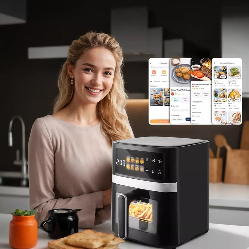 Product Introduction of 9L Digital Air Fryer Kitchen Oven - Low Fat Cooking with Timer and Non-Stick Coating 21