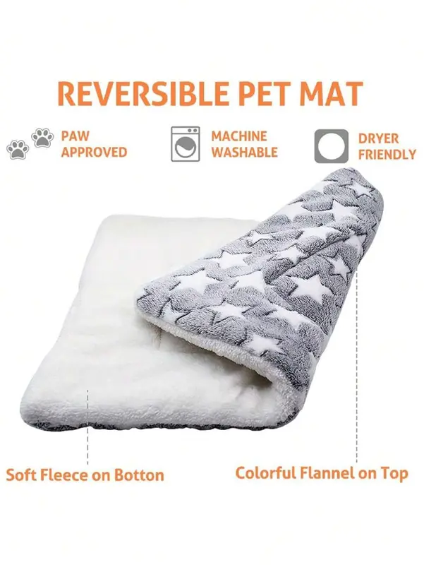 1pc Dog Bed Mat Blanket Soft Cozy Pet Cushion For Small Large Dogs Spring Autumn Warm Travel Mats French Bulldog Chihuahua Supplies 2