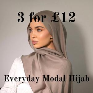 Premium Modal Hijab Egyptian Cotton 80x180 cm Breathable Super Light Machine Washable for All Seasons