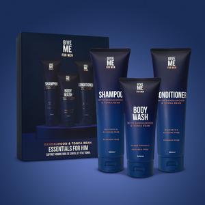 Give Me- Sandalwood & Tonka Bean Essentials For Him Gift Set For Him - Comfort Haircare