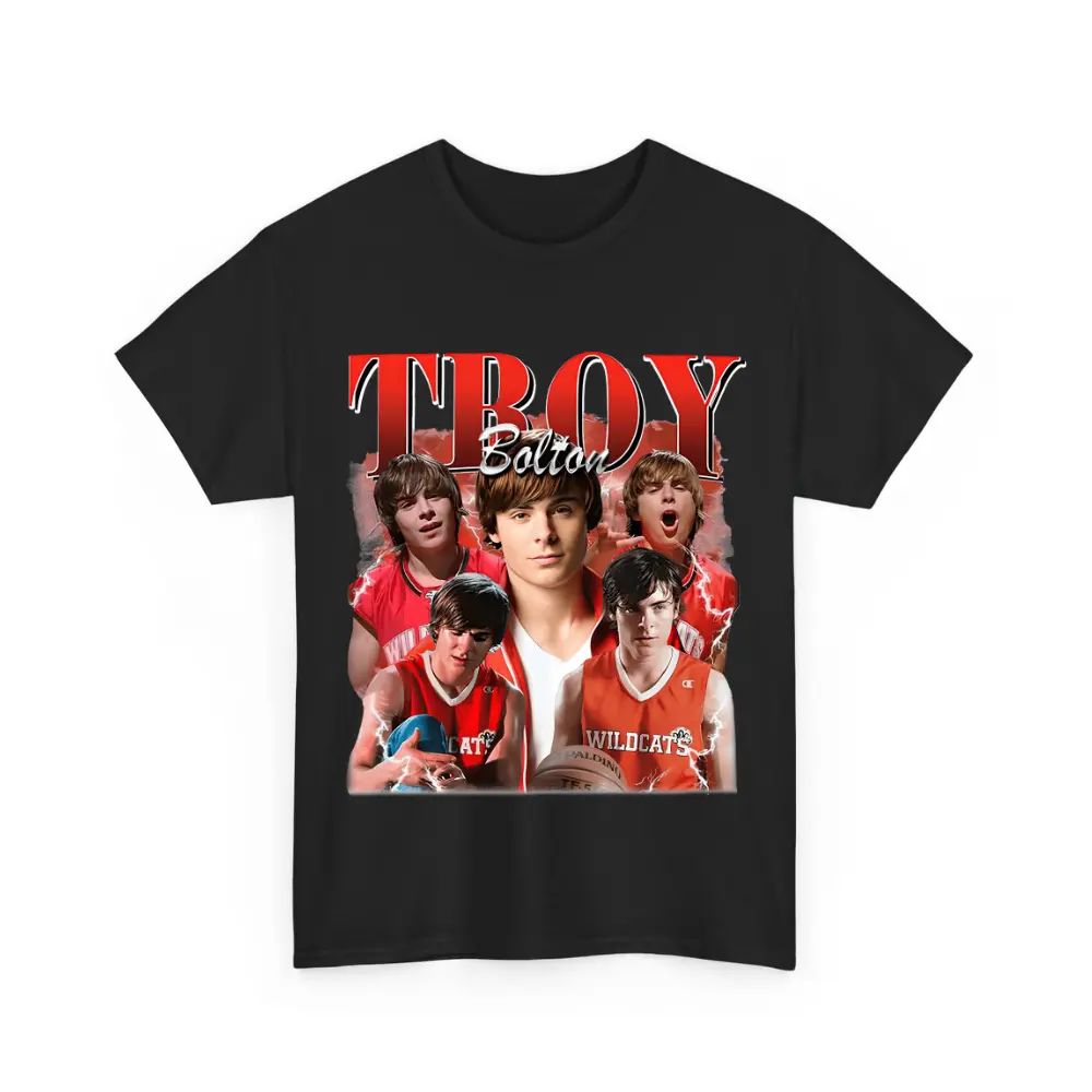 Troy Bolton Shirt, High School Musical T-shirt Sweatshirt Hoodie, Troy Bolton Sweatshirt, Shirt for Men for Women