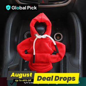 Car Gear Shift Cover, Hoodie Shaped Car Gear Shift Knob Protective Cover, Universal Car Interior Decoration Accessories for Women & Men, Car Interior Kit