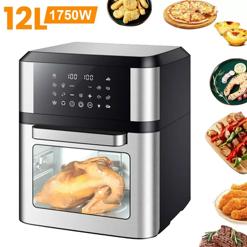 12L  Fryer 1750W Large Baskets Digital Heathy Cooker Kitchen Oven Low Fat UK glass    fryer   fryer fryer 1
