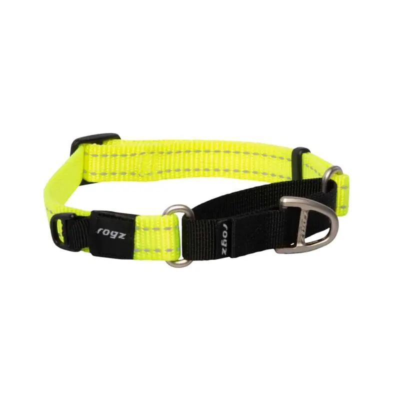 Rogz Utility Classic Dog Collar – Durable Adjustable Dog Collar with Reflective Stitching 1