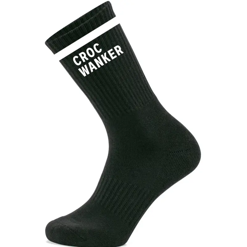 CROC W#NKER SOCKS ONE SIZE RECOMMENDED 3-12 (cotton)