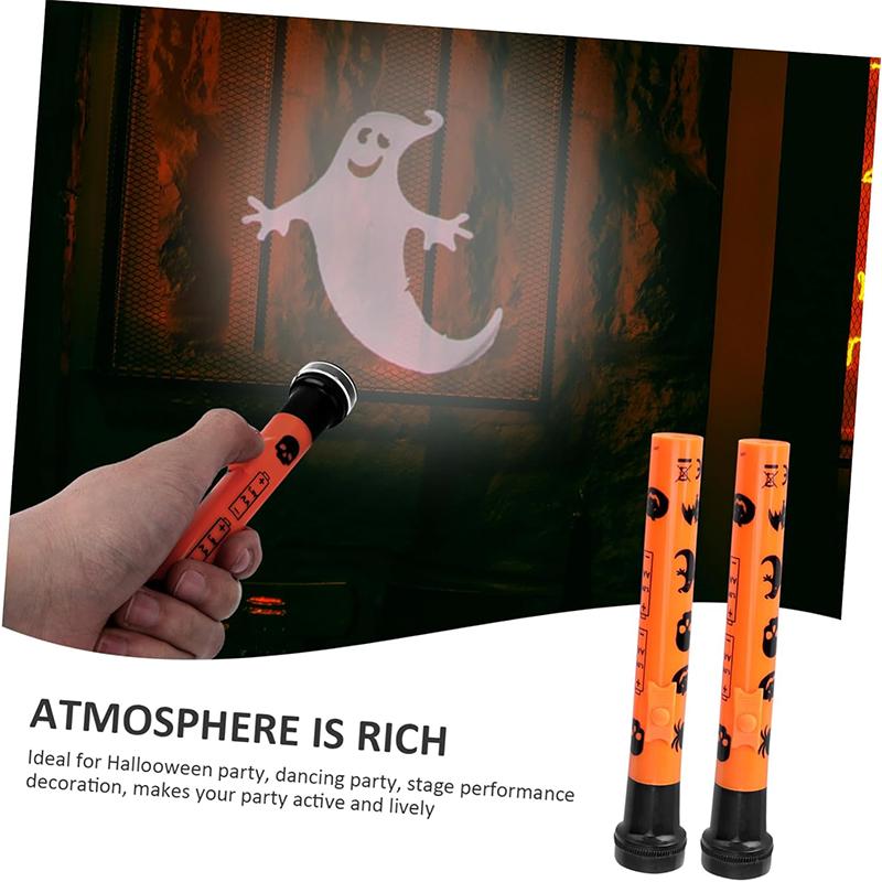 Halloween Projector Flashlight 5 Patterns Portable Handheld LED ...