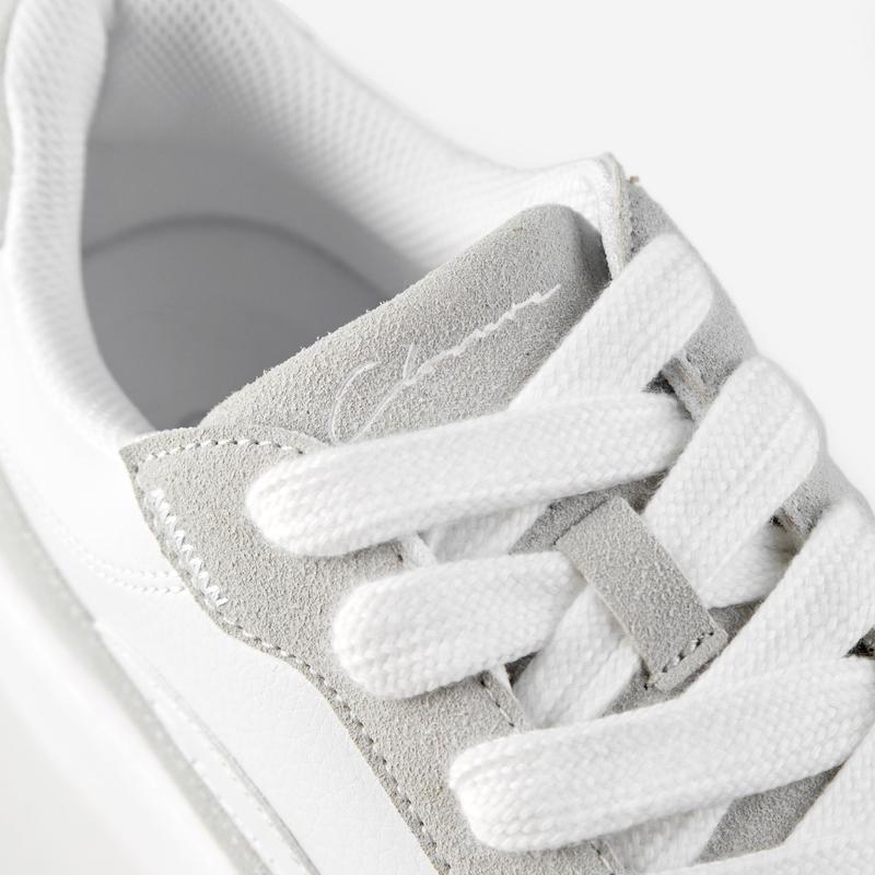 Premium Skate Shoe | White Grey 6