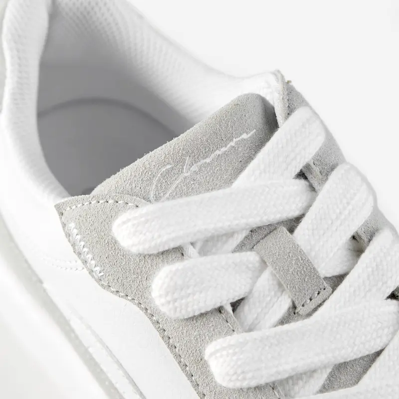 Premium Skate Shoe | White Grey 6