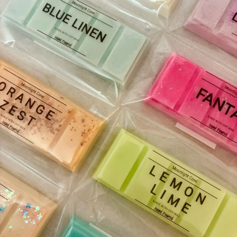 Soy Snap Bar Wax Melts Highly Scented - Soy Wax - Home Aroma - Home Fragrance - Gifts - Decor -  Decoration - Floral - Cozy - Handmade - Handpoured - Lemon - Linen - Laundry - Orange - Tropical - Lavender 1