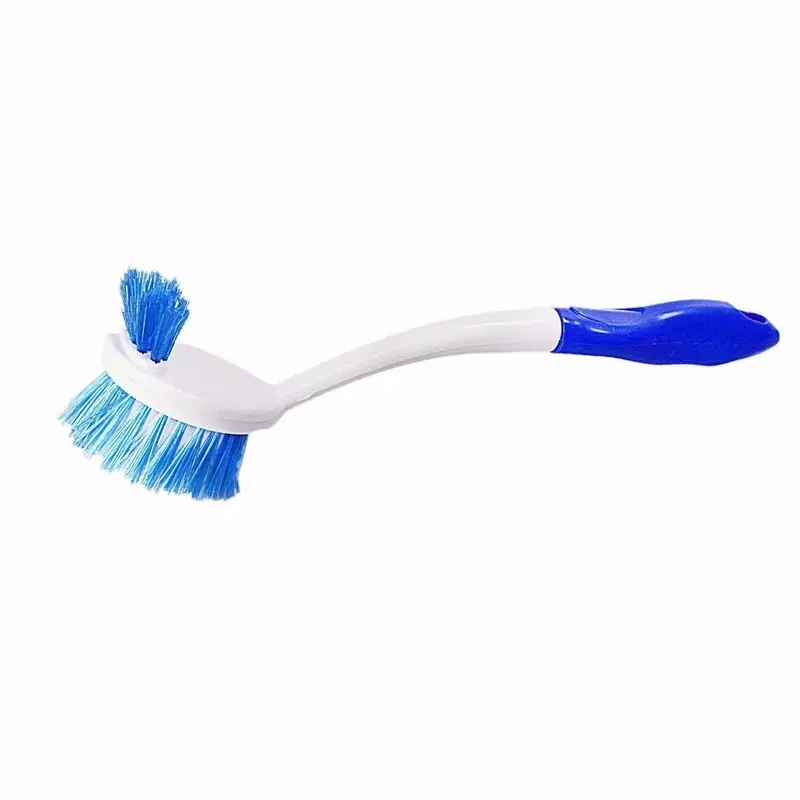 Plastic Double Sided Cleaning Washing Up Scrubbing Dish Brush 28 cm Assorted Colours 4025 (Parcel Rate) Lightweight Utensils 1
