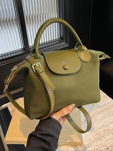 Women's Elegant Solid Color Handbag, Fashionable Versatile Hobo Bag, Casual Trendy Versatile High-end Texture Commuting Bag, Fashionable Shopping Bag, Elegant Commuter Bag