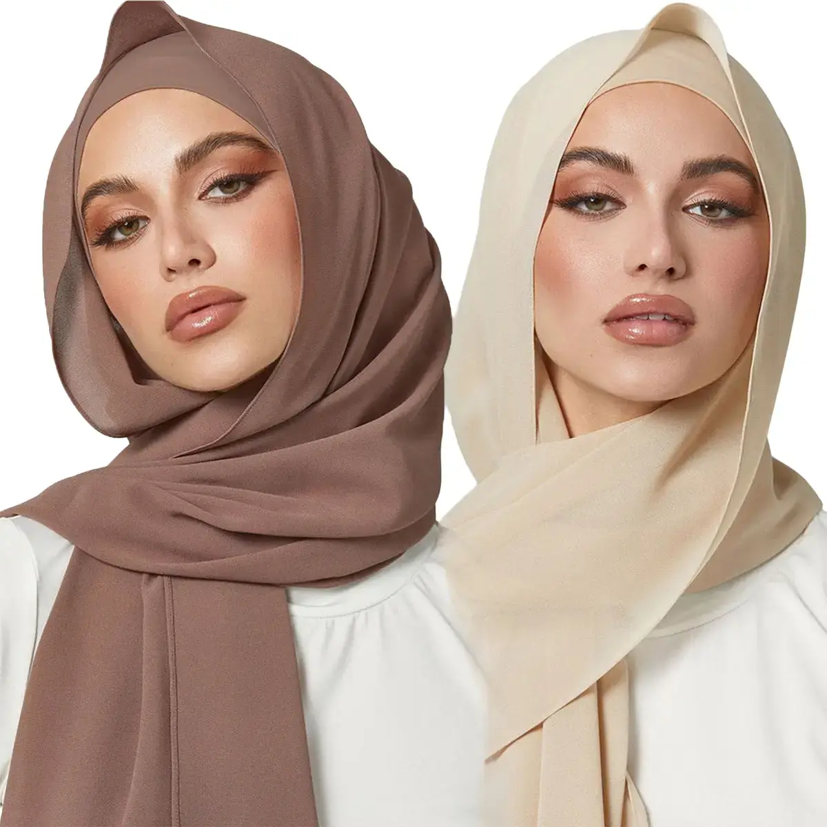 Premium Quality Pearl Chiffon Scarf