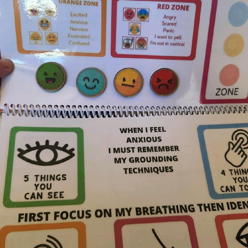 self regulation book autism adhd mental health Soft Cover sad manifestation books Laminated Book 2