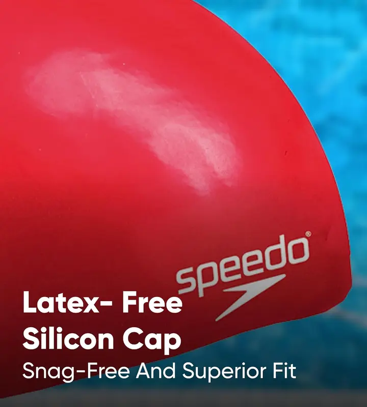 Junior Plain Moulded Silicone Swimming Cap 3