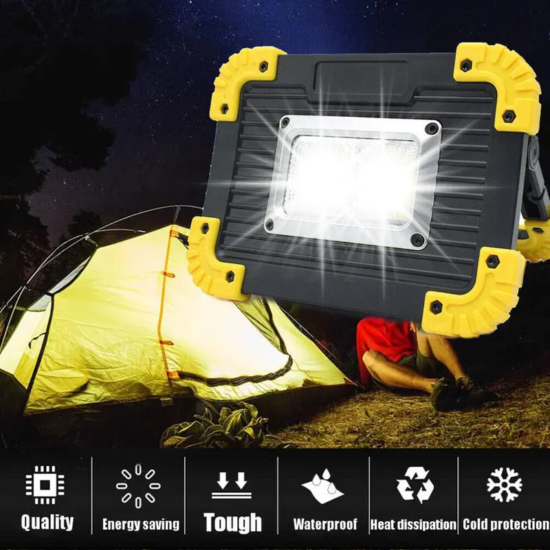 LED Work Light USB Rechargeable COB Spotlight Floodlight Emergency Lamp~ 8