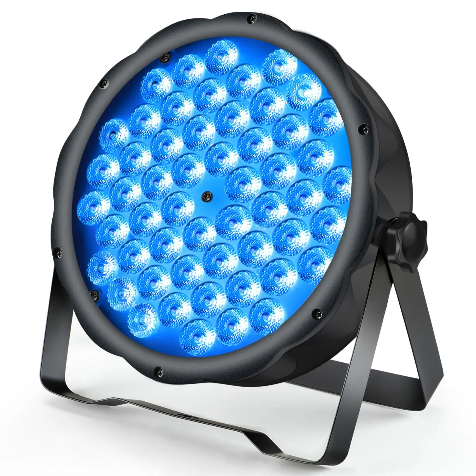 BETOPPER Stage Lights Strobe Lighting LED Par Lights 54 * 1.5w RGB 3 in 1 DMX512 Lightweight Disco DJ Light’ for Party Wedding Club Bars Show (1S) [Energy Class A++]