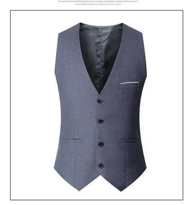 Product Introduction of Men's Casual Business Vests Slim Fit Formal Business Vest Large Size Waistcoat for Suit or Tuxedo Wedding Formal Prom 11