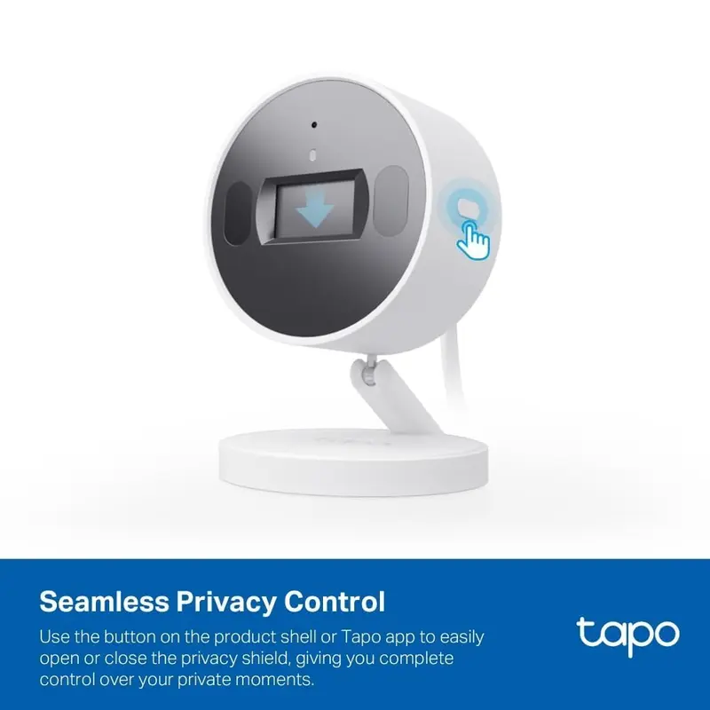Tapo C125 Indoor Camera with Physical Privacy Shutter, 2K QHD Security Camera, No Monthly Fee, AI Detection, Pet & Baby Camera, CCTV, 2-Way Talk, 140° Wide FOV, Night Colour Vision, Magnetic Mounting 8