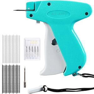 Mini Stitch Gun, 1 Set Portable Mini Stitch Gun Kit for Clothes with 6 Counts Needles & 500 Black & 500 White 5mm Mini Fasteners, Quick Clothing Fixer Sewing Tool Kit, Sewing Machine