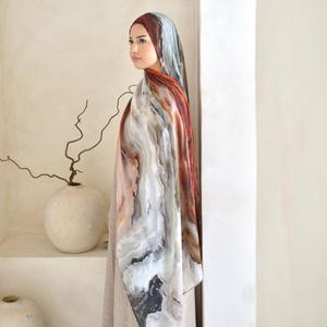 Emberstone Noor The Label  70*180cm Luxury Modal Scarf Ultra Soft Lightweight Premium Double Sided printed  for All-Day Comfort Breathable & Elegant, Modest Fashion Trendy Stylish Headscarf  summer hijab