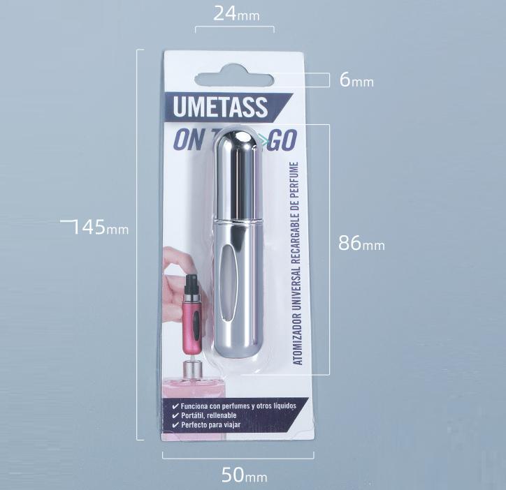 Product Introduction of Portable Mini Refillable Perfume Atomizer Bottle，Atomizer Perfume Bottle,Refillable Perfume Spray, Scent Pump Case, Perfume Atomizer Refillable Travel 5ml 7