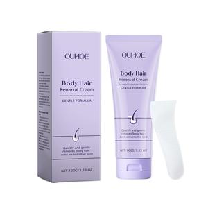 Sensitive Skin Body Hair Removal Cream with Comfortable Wax Applicator - Body Care Fragrance Gentle