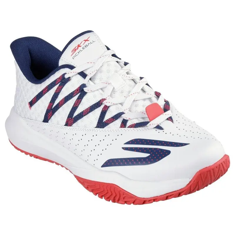 Skechers Mens Trainers Viper Court Rally Pickleball Tennis Shoes White 246110 3